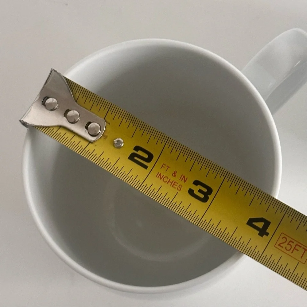 CRATE & BARREL Indonesia White 16oz Large Aspen Coffee Mugs Cups Replacements